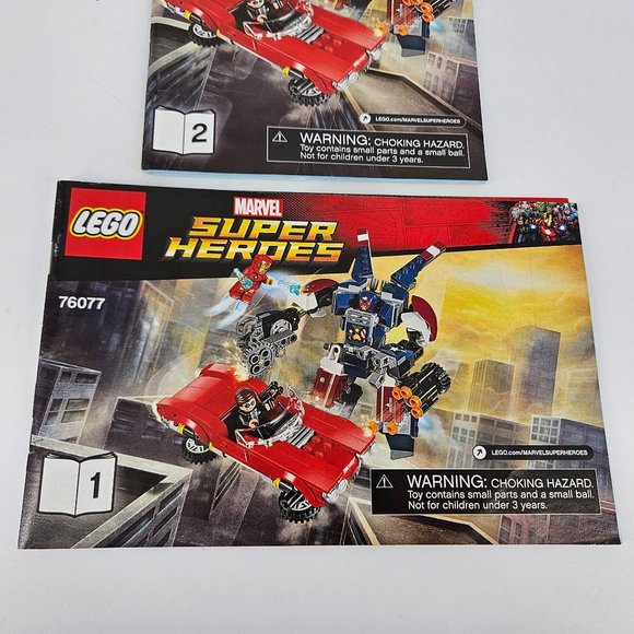 Lego Iron Man Avengers 76077 1 & 2 Manual Instruction Book ONLY No Brick Fig - Picture 5 of 6